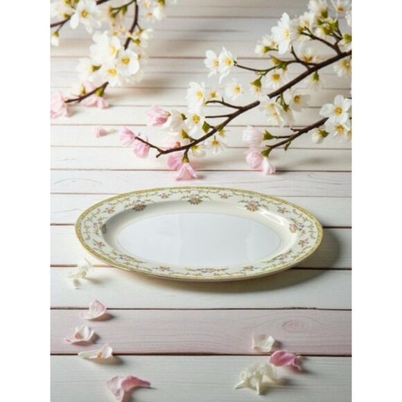 Vintage Noritake Arlene Old Version Tan Scroll Oval Serving Platter 16” X 12” - Picture 1 of 12
